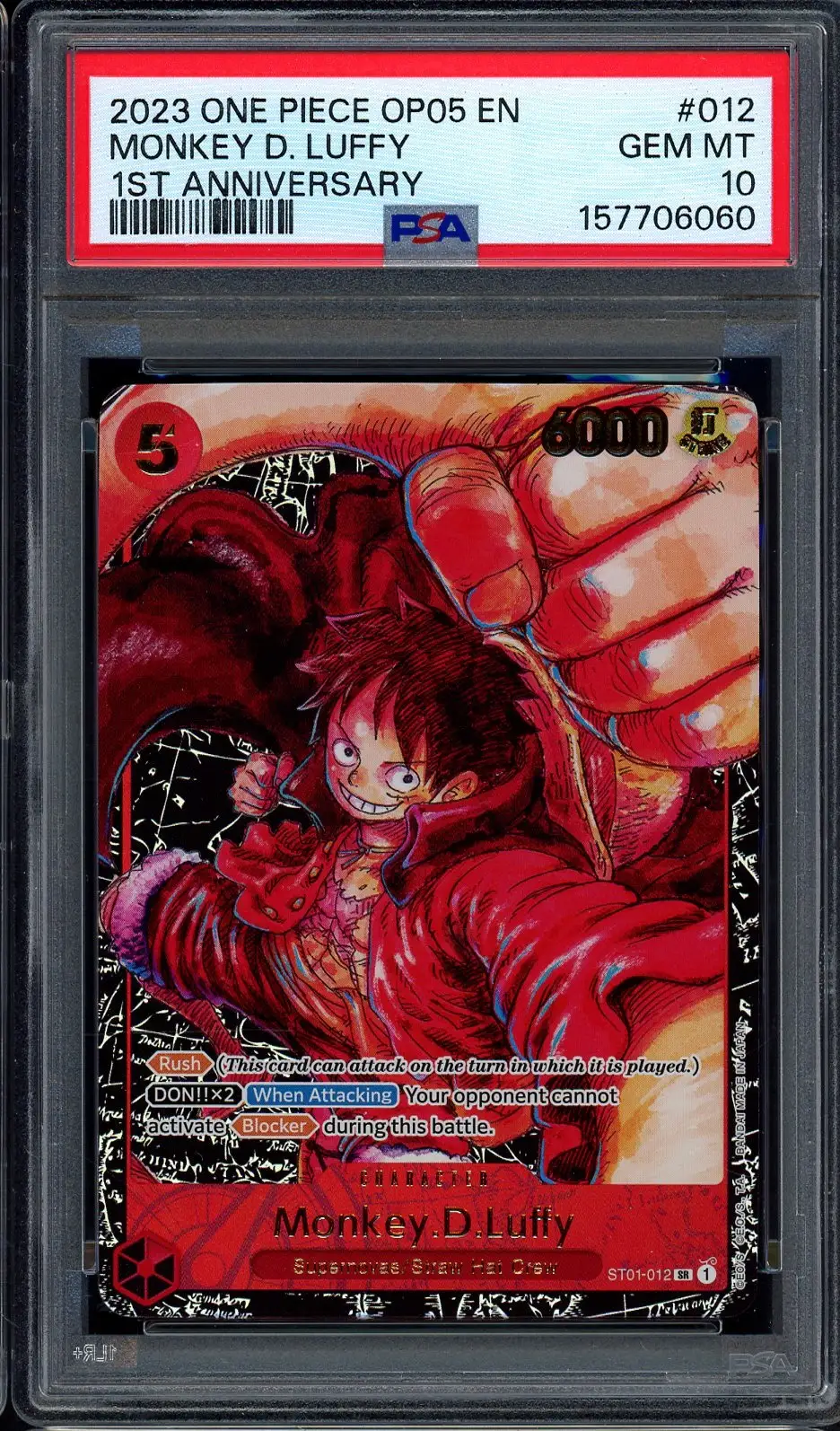 PSA 10 Monkey D. Luffy