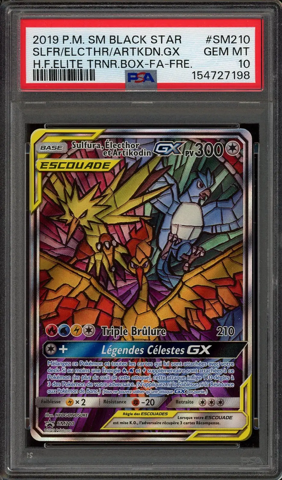 PSA 10 Sulfura, Électhor et Artikodin Gx