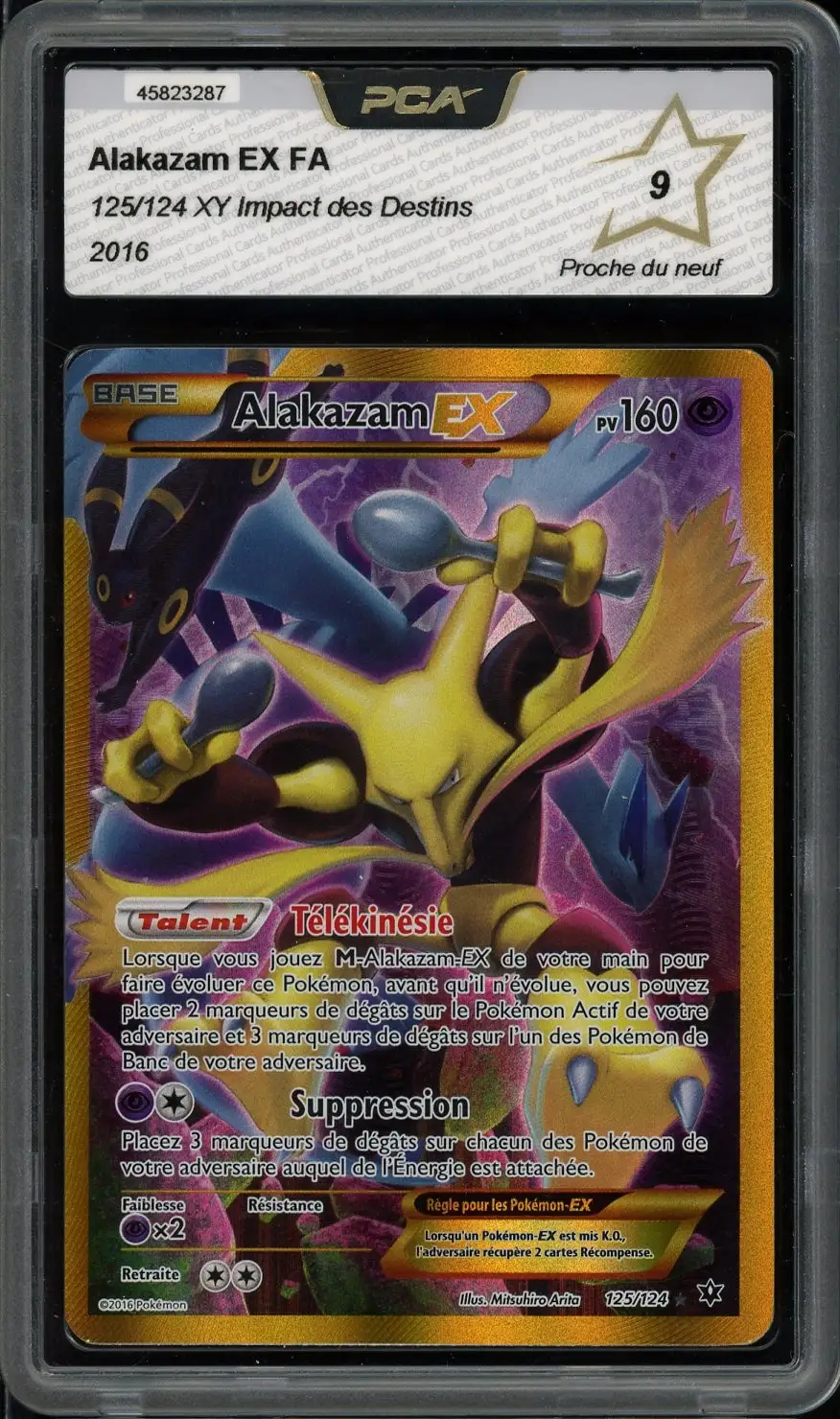 PCA 9 Alakazam Ex Gold