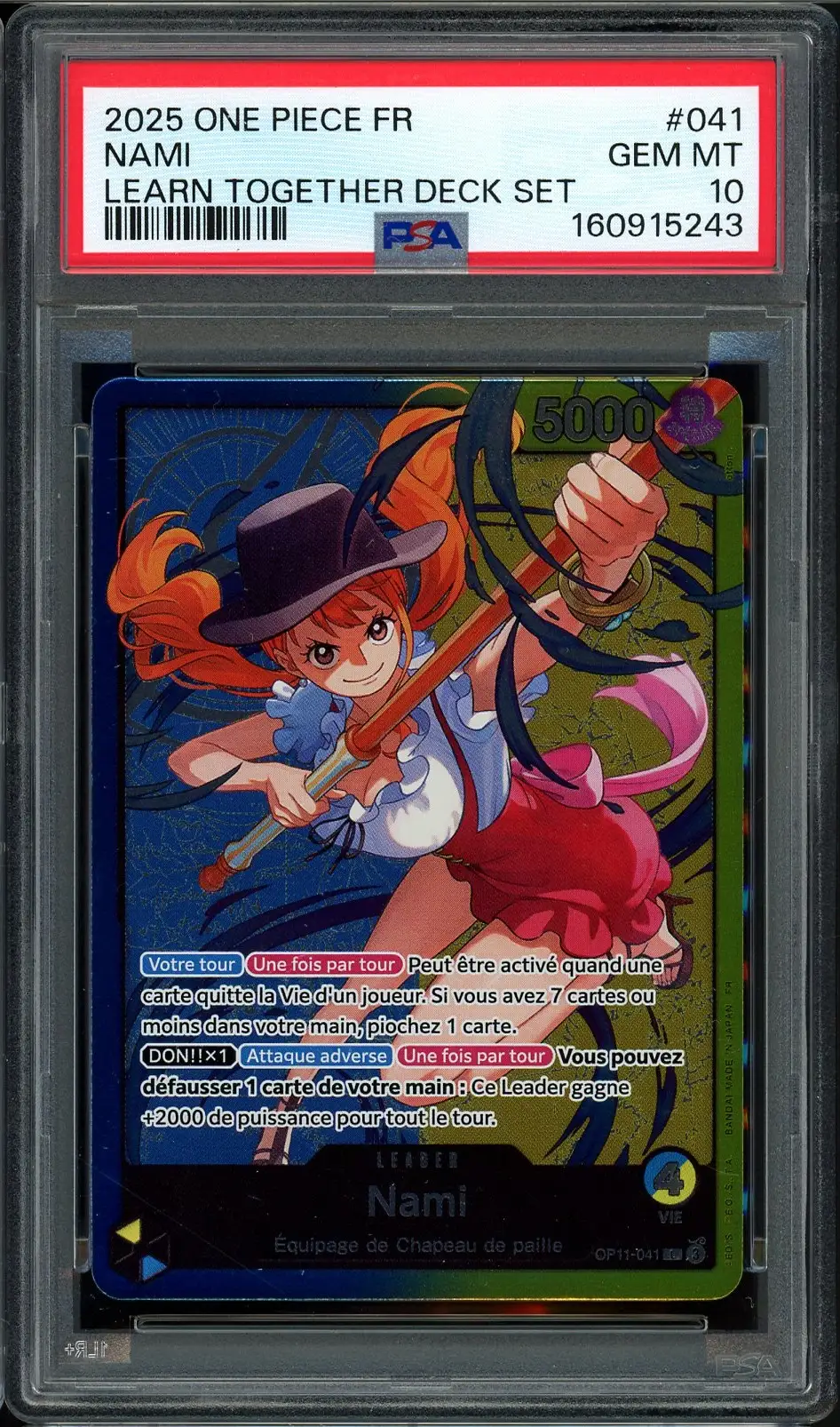 PSA 10 Nami Manga