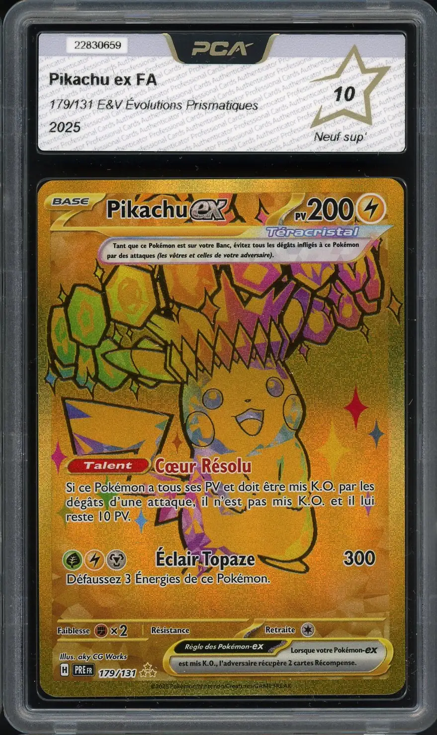 PCA 10 Pikachu Ex Gold