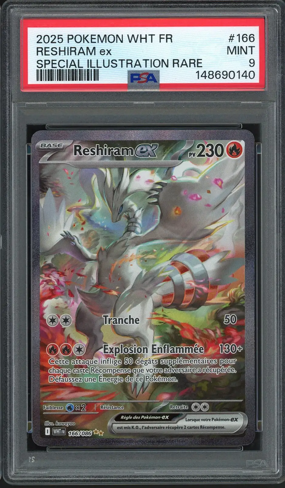 PSA 9 Reshiram Ex