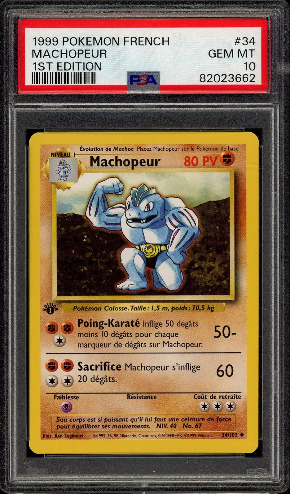 PSA 10 Machopeur
