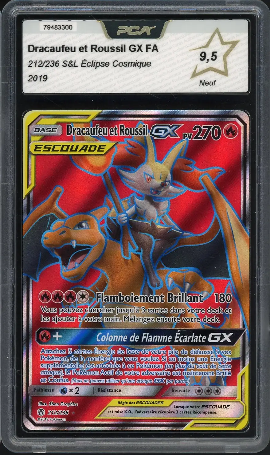 PCA 9.5 Dracaufeu et Roussil Gx
