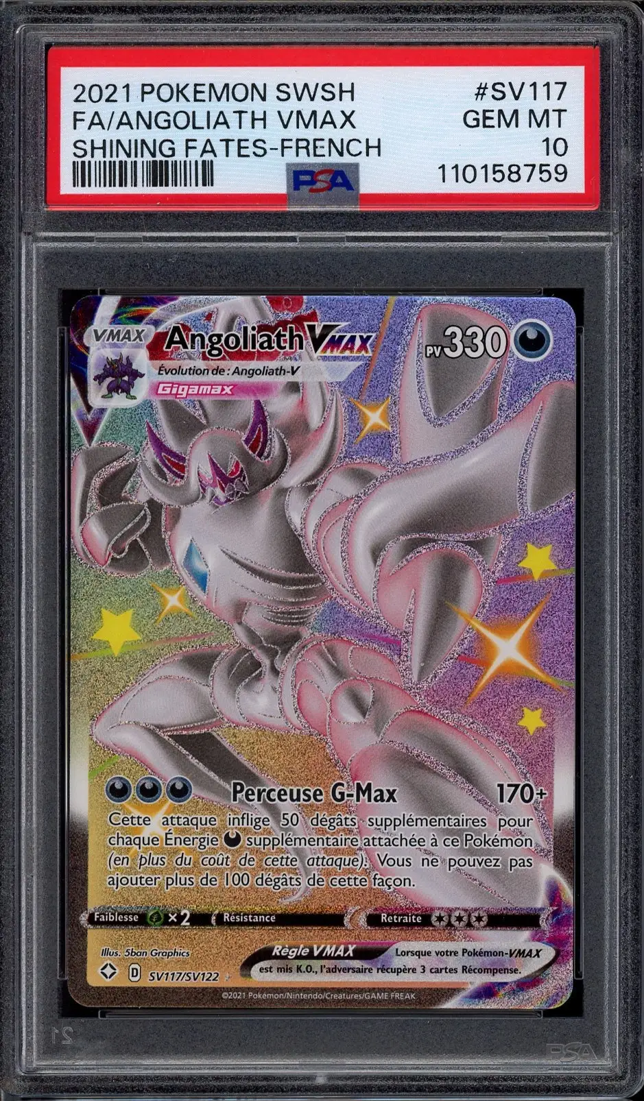 PSA 10 Angoliath VMax Shiny