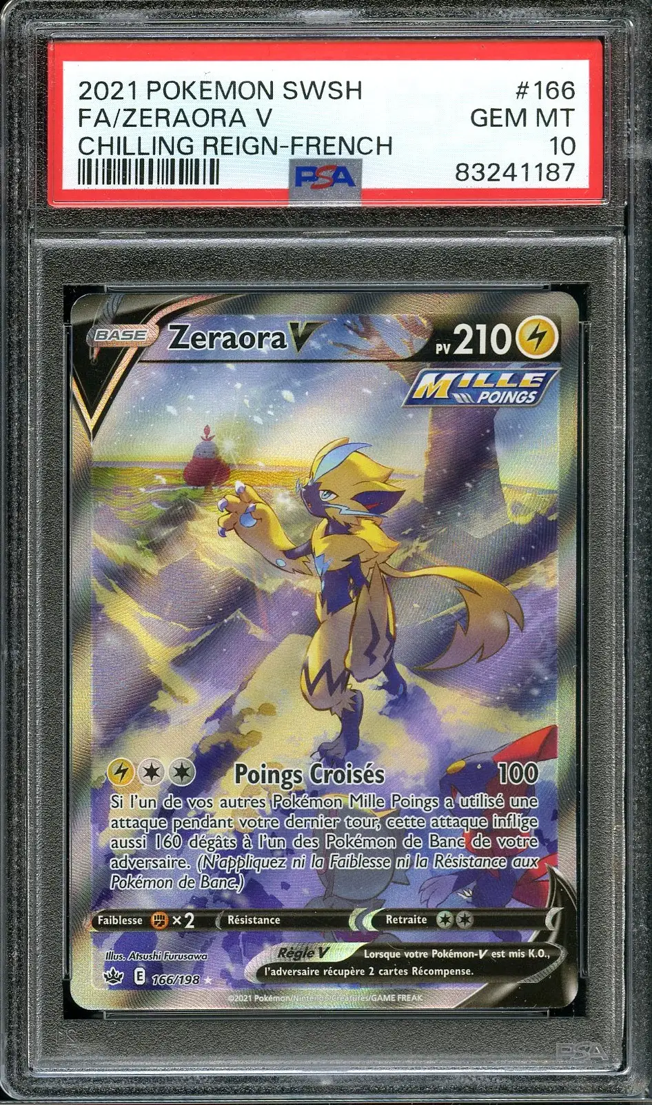 PSA 10 Zeraora V