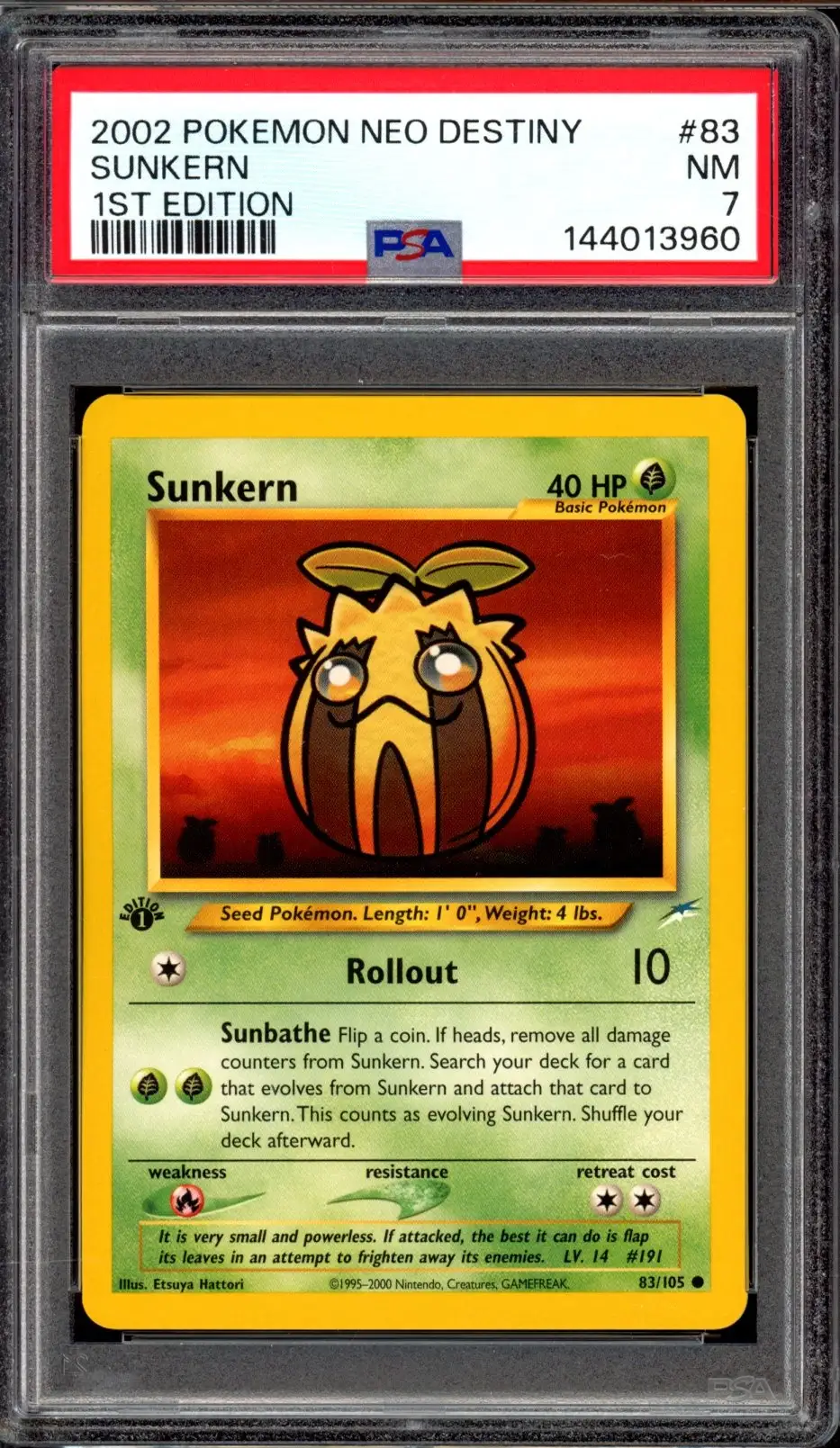 PSA 7 Sunkern