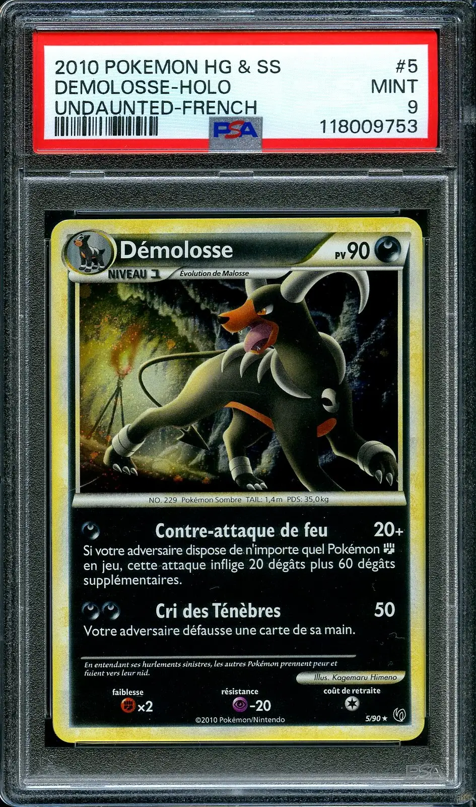 PSA 9 Démolosse Holo