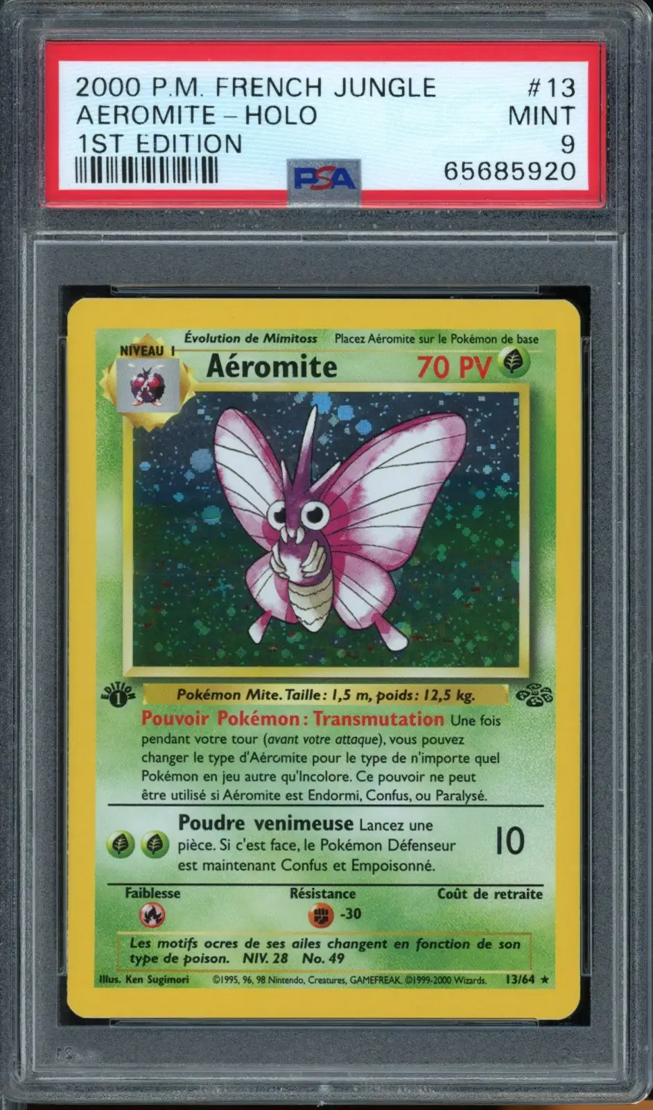 PSA 9 Aéromite Holo