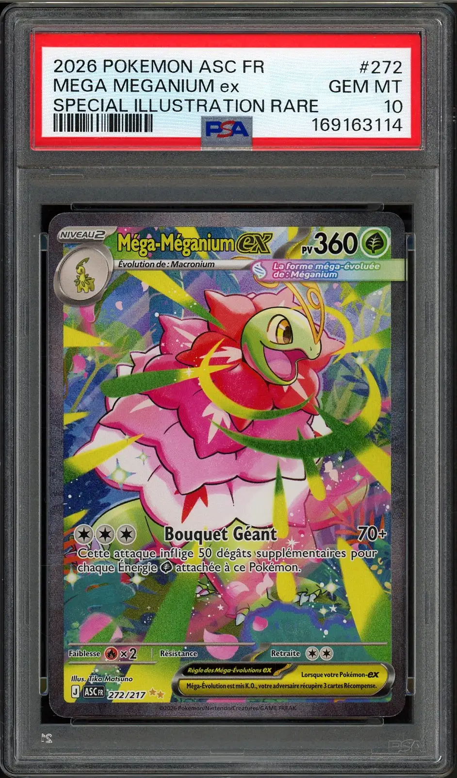 PSA 10 Méga-Méganium Ex