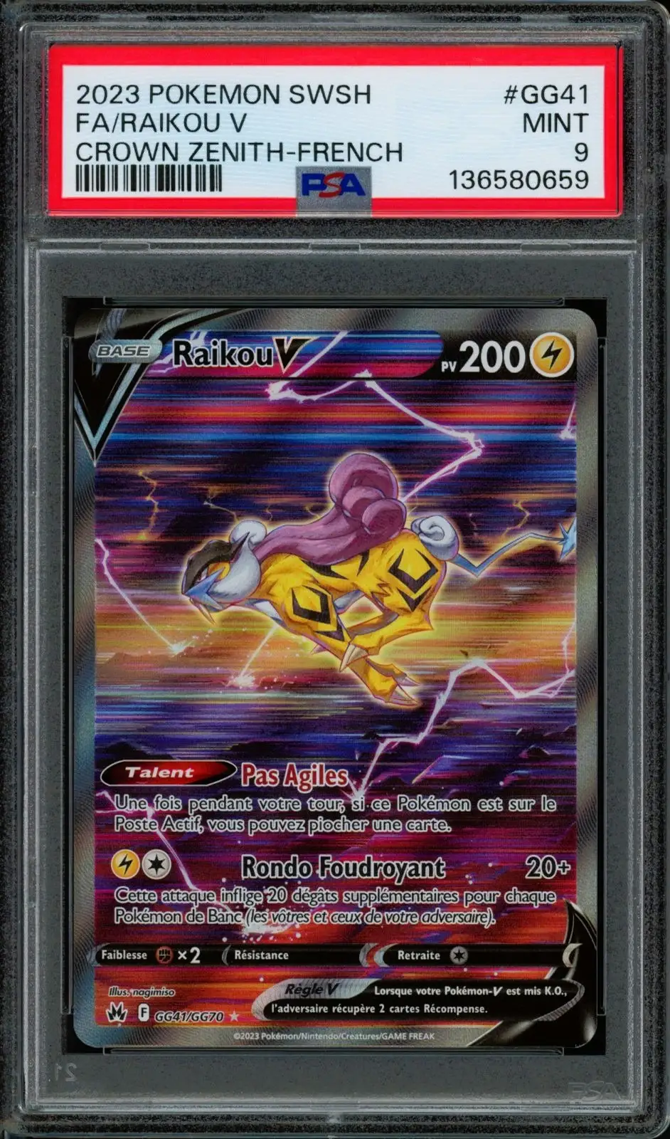 PSA 9 Raikou V