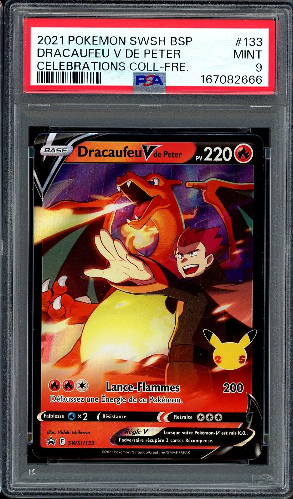 PSA 9 Dracaufeu V de Peter