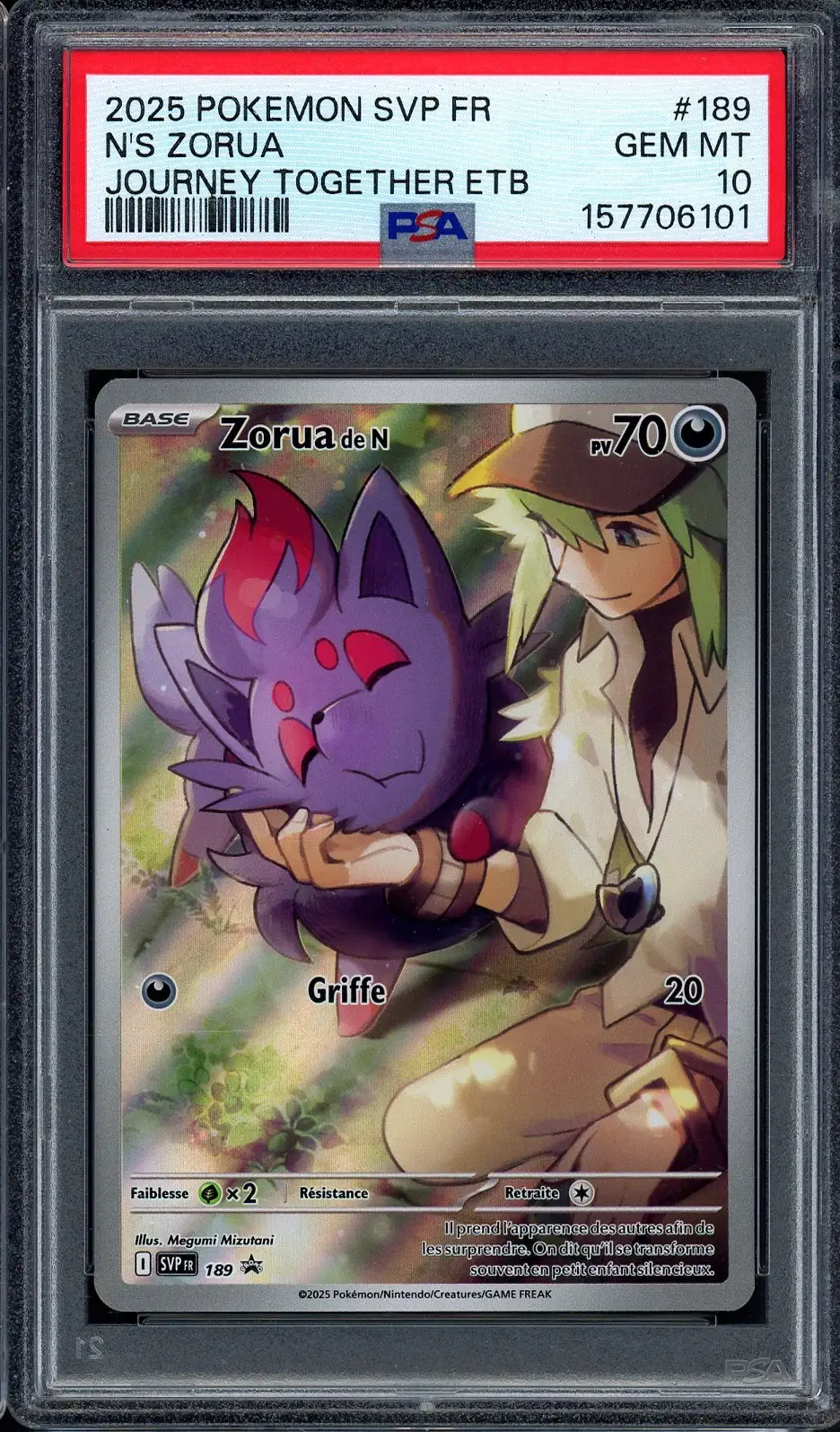 PSA 10 Zorua de N