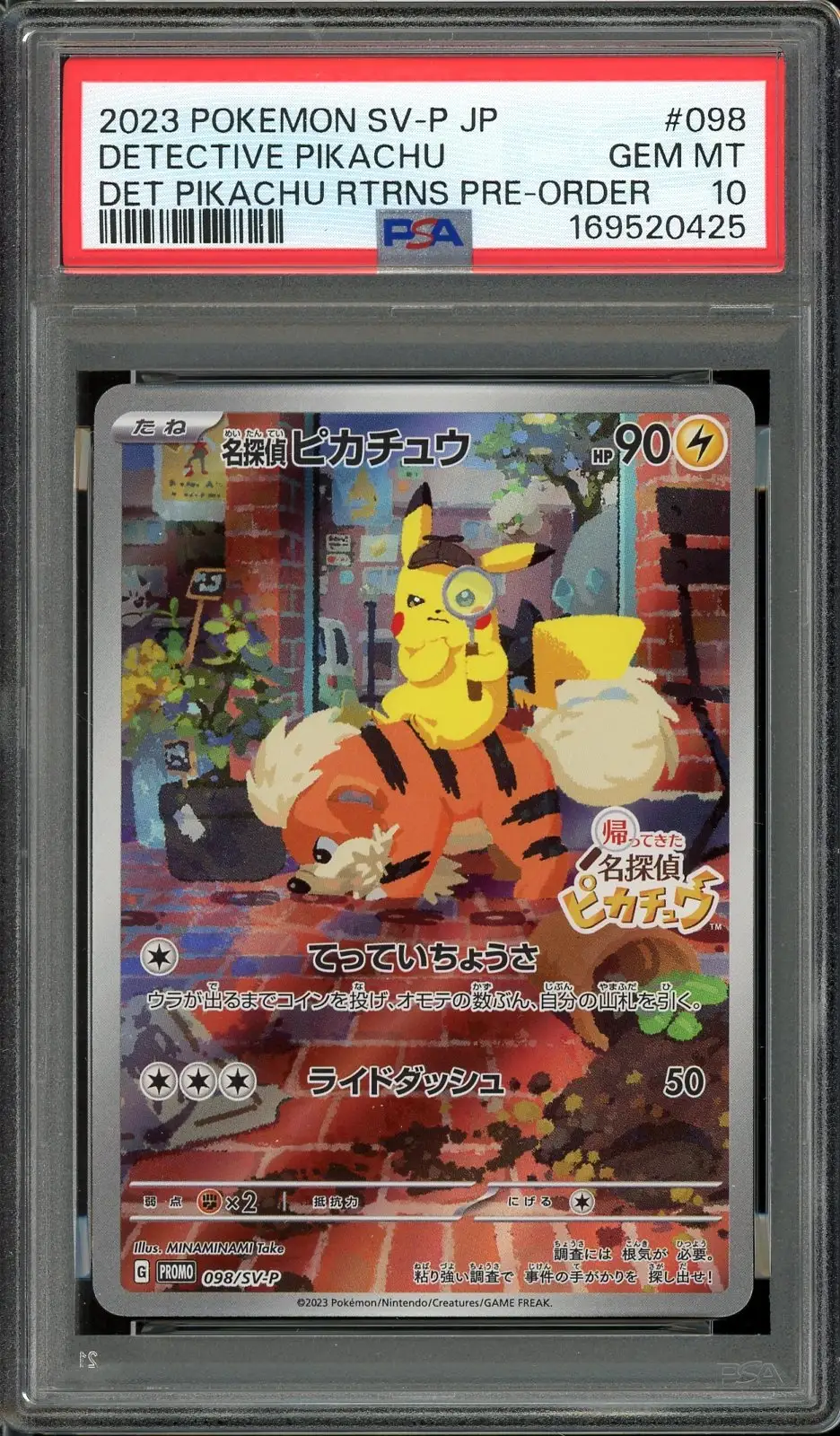 PSA 10 Detective Pikachu