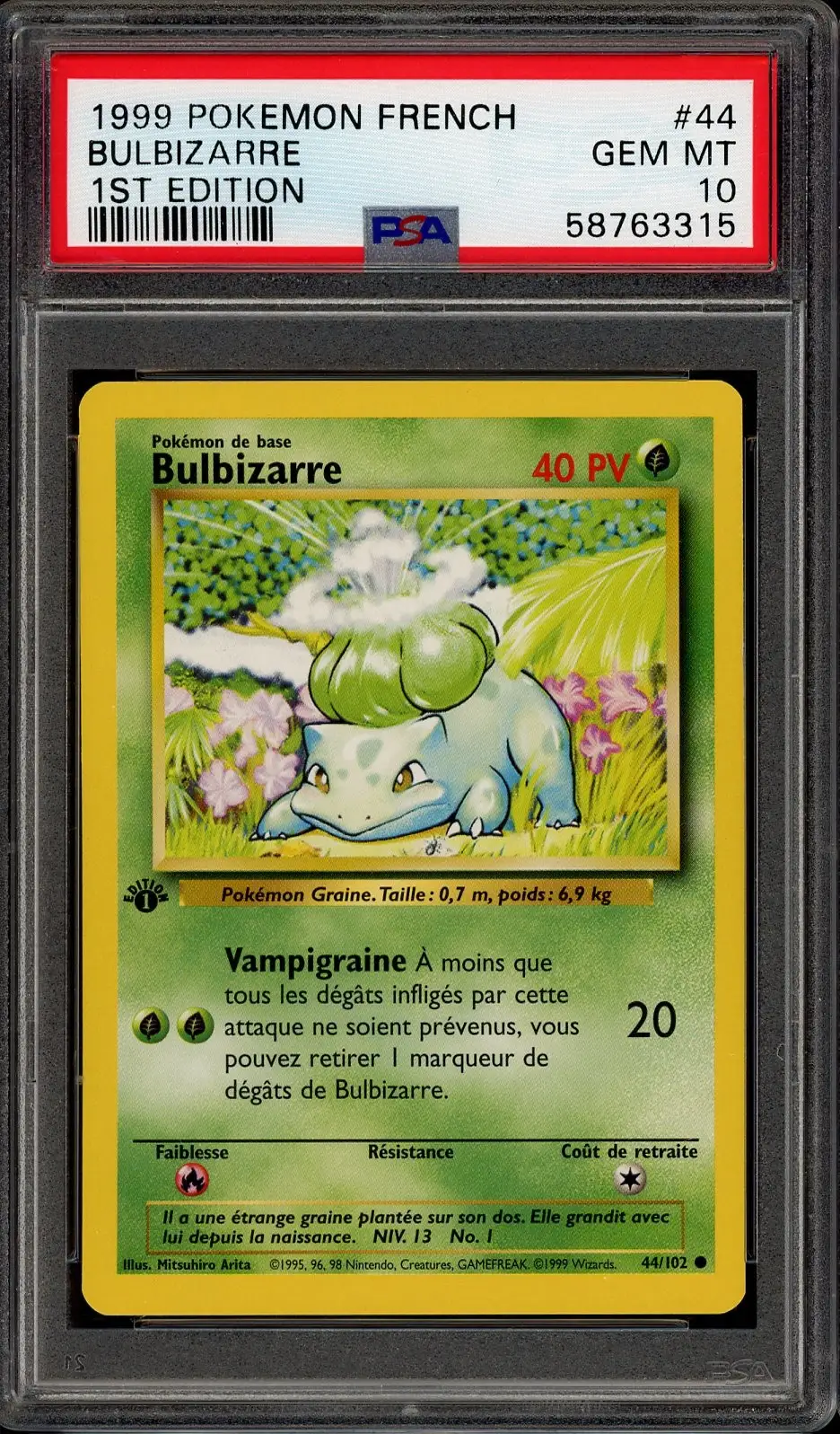 PSA 10 Bulbizarre