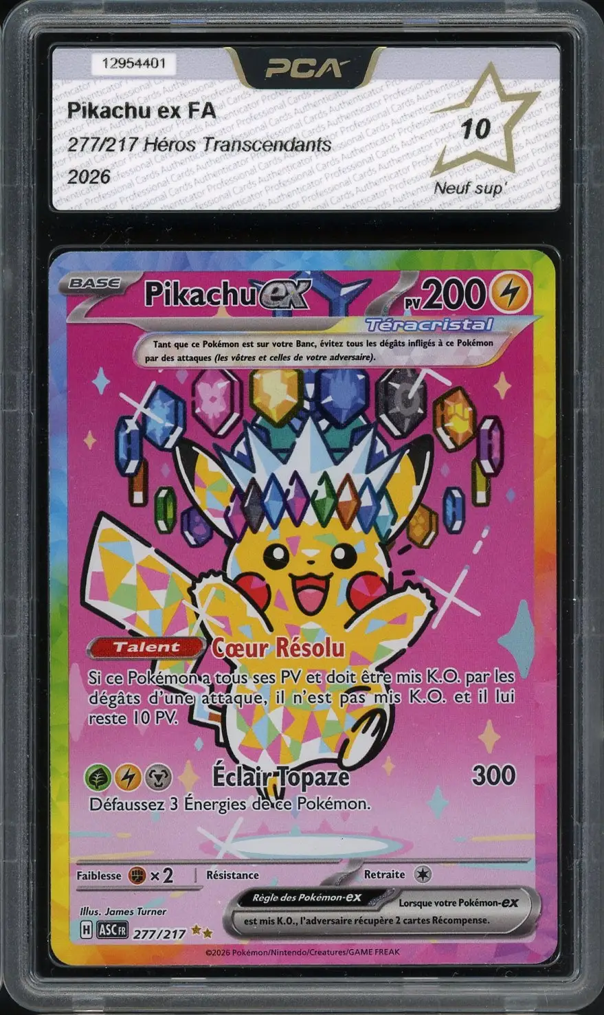 PCA 10 Pikachu Ex