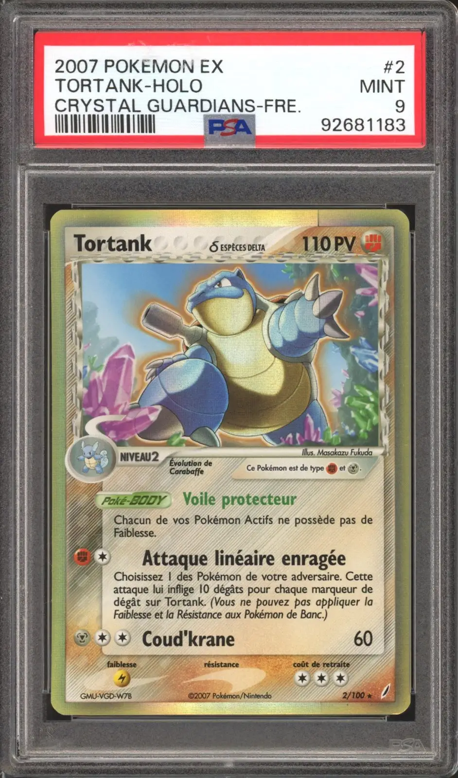 PSA 9 Tortank Holo