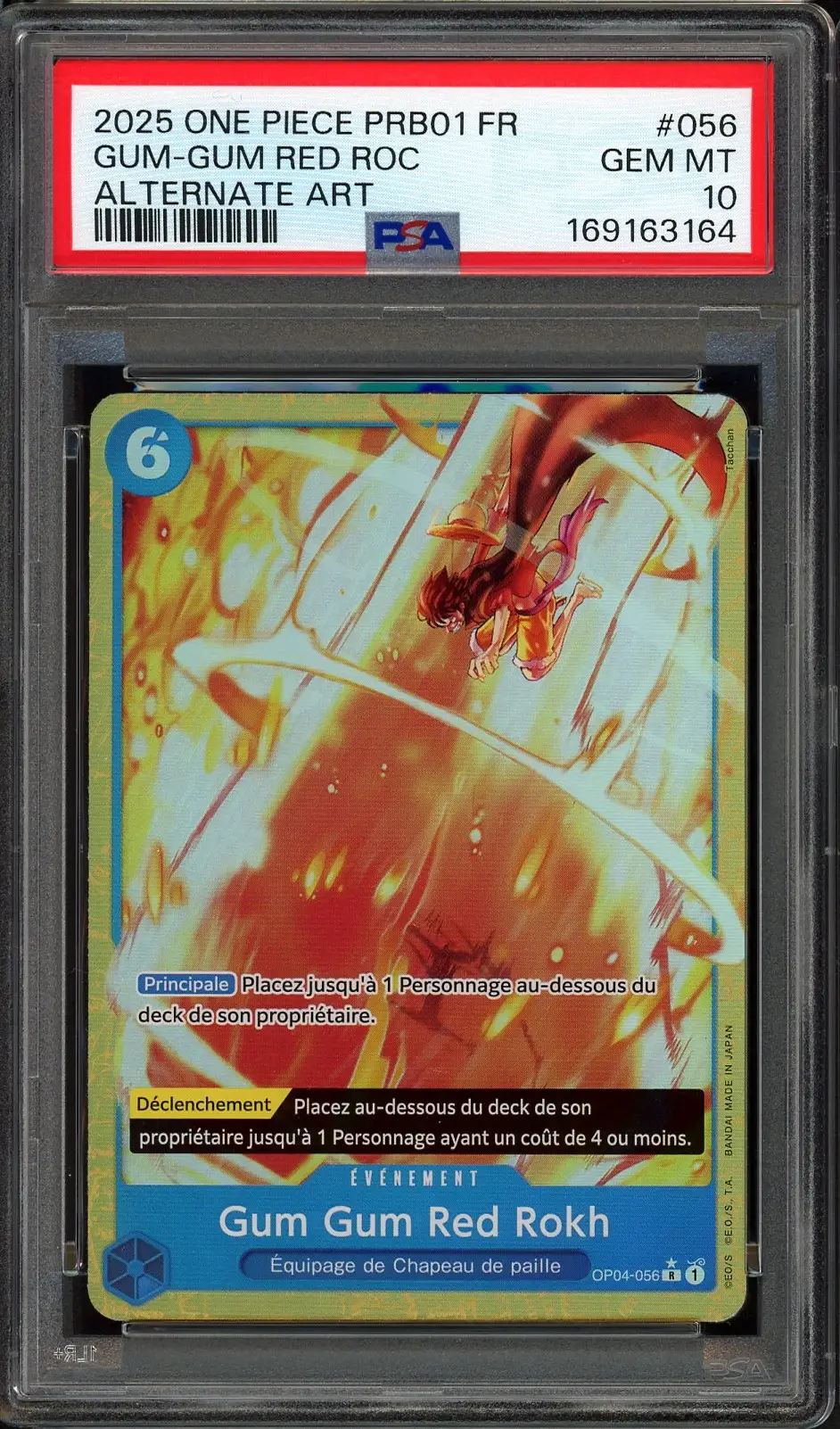 PSA 10 Gum Gum Red Rokh