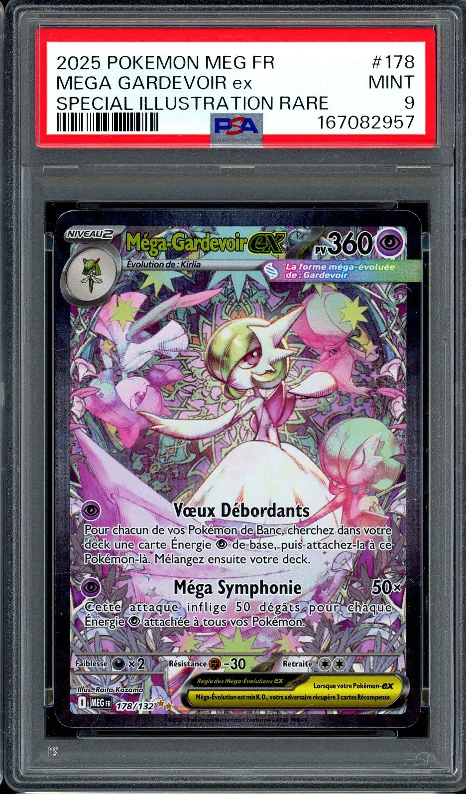 PSA 9 Méga-Gardevoir Ex