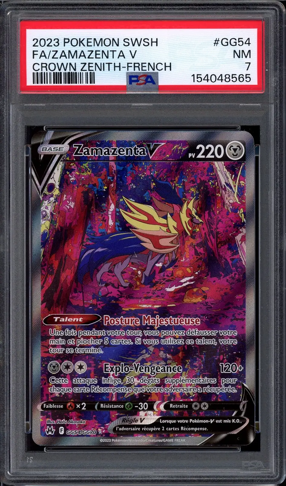PSA 7 Zamazenta V