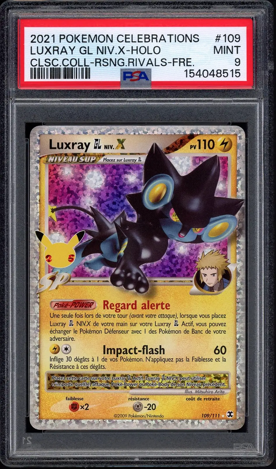 PSA 9 Luxray GL Niv. X