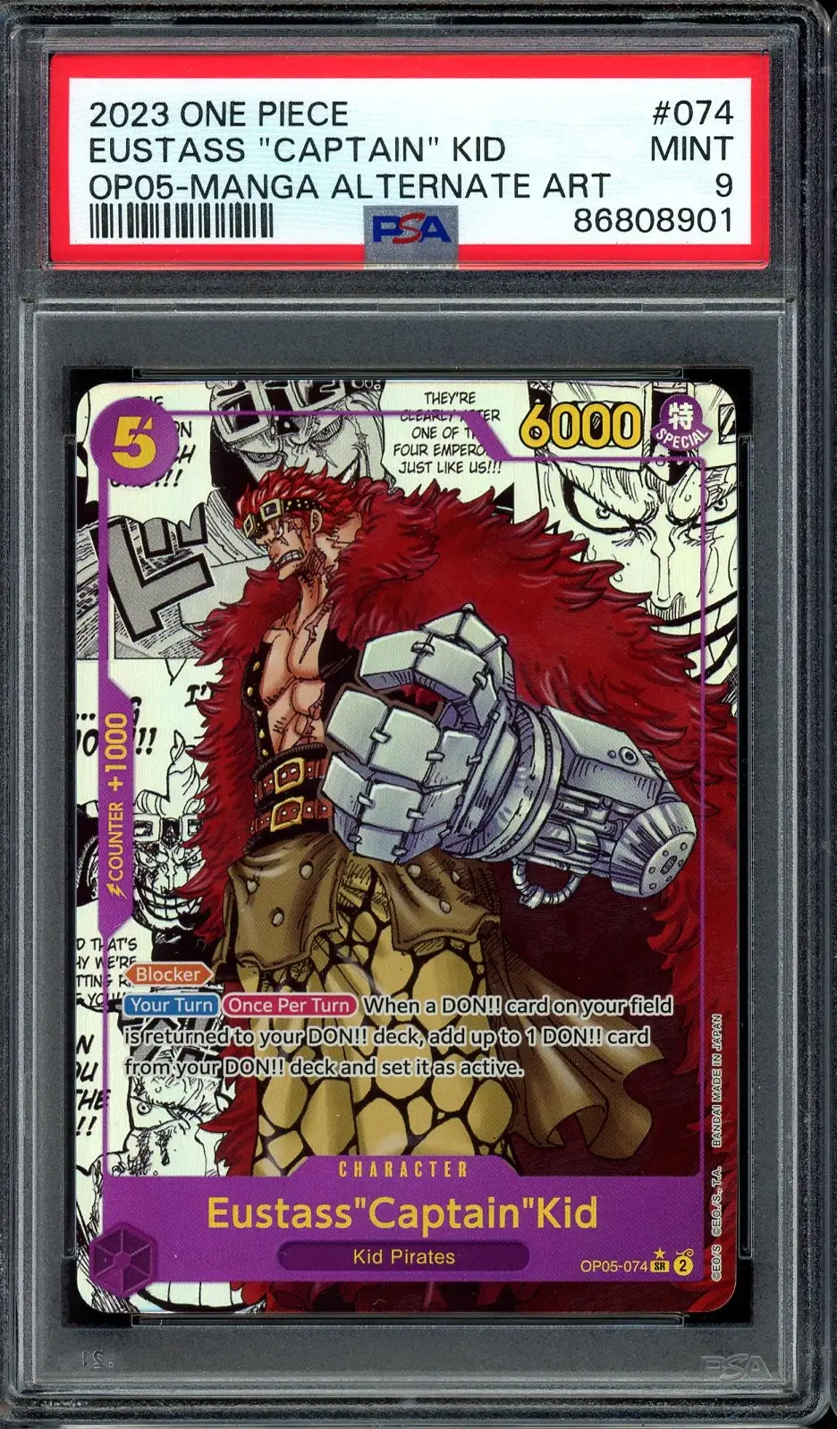 PSA 9 Eustass "Captain" Kid Manga