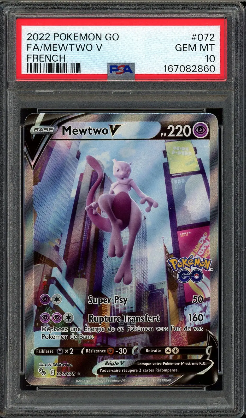 PSA 10 Mewtwo V