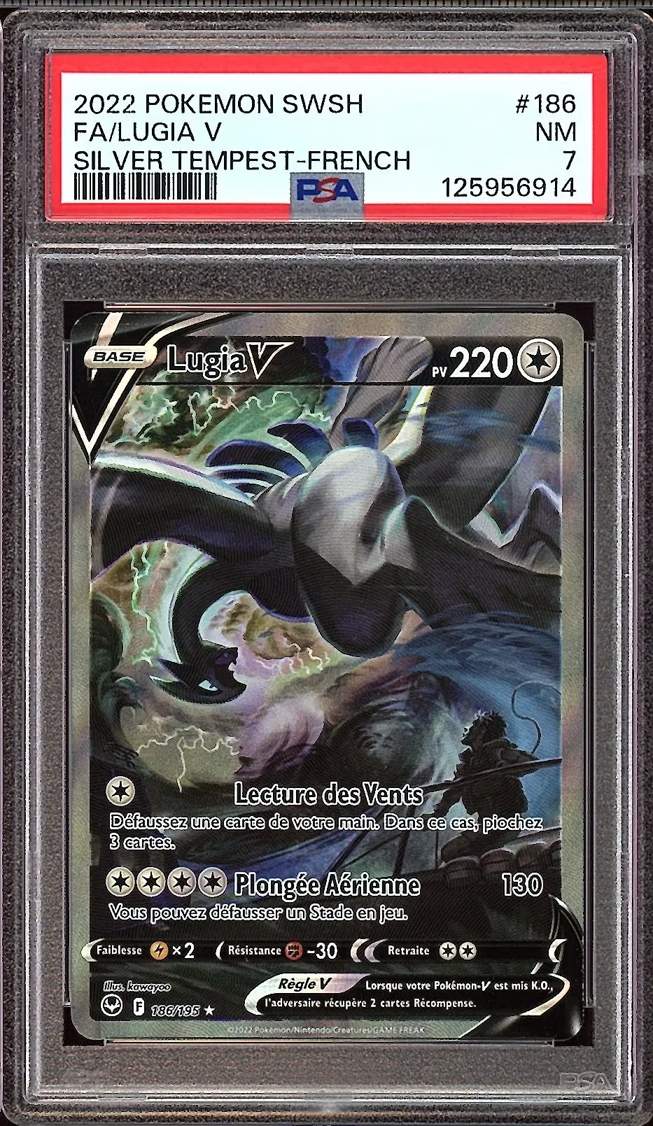 PSA 7 Lugia V