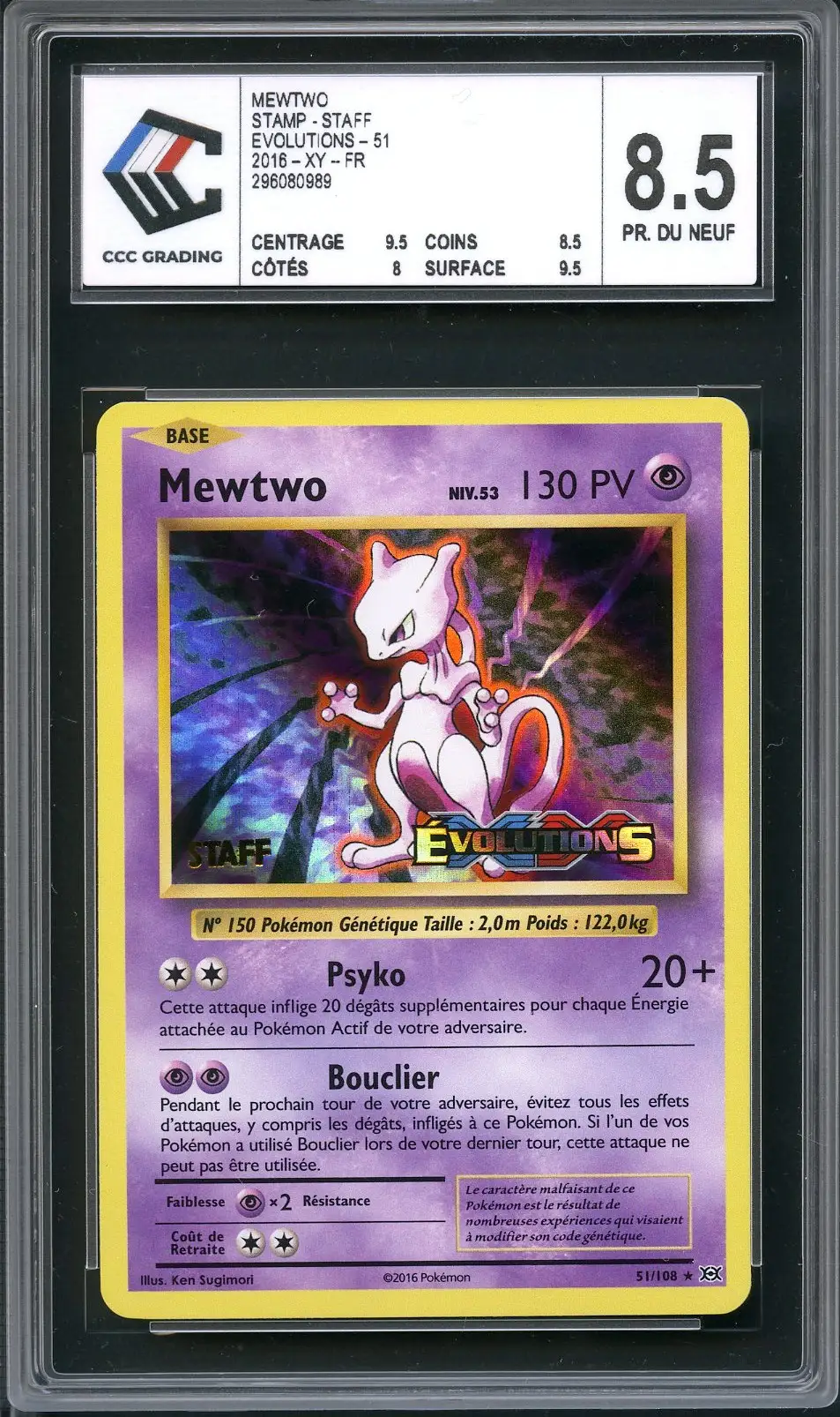 CCC 8.5 Mewtwo Holo