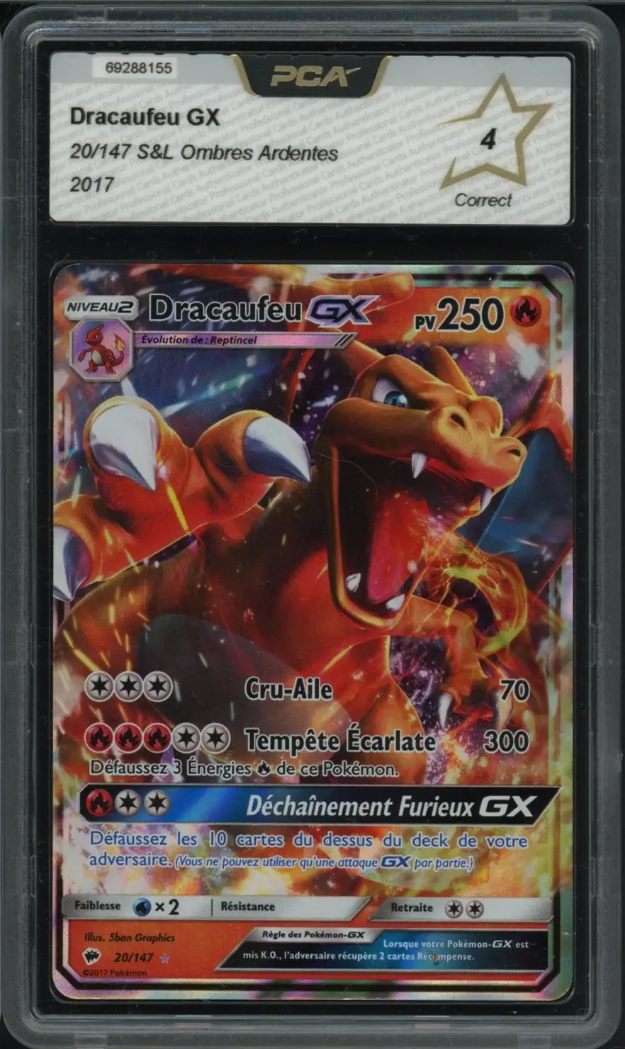 PCA 4 Dracaufeu Gx