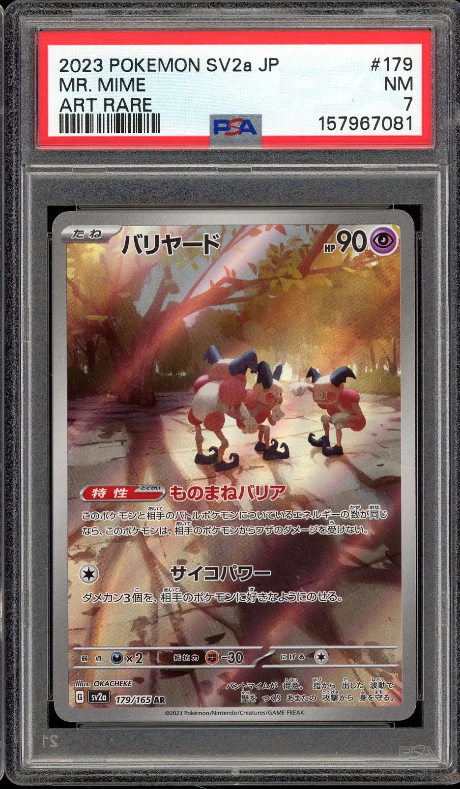 PSA 7 Mr. Mime