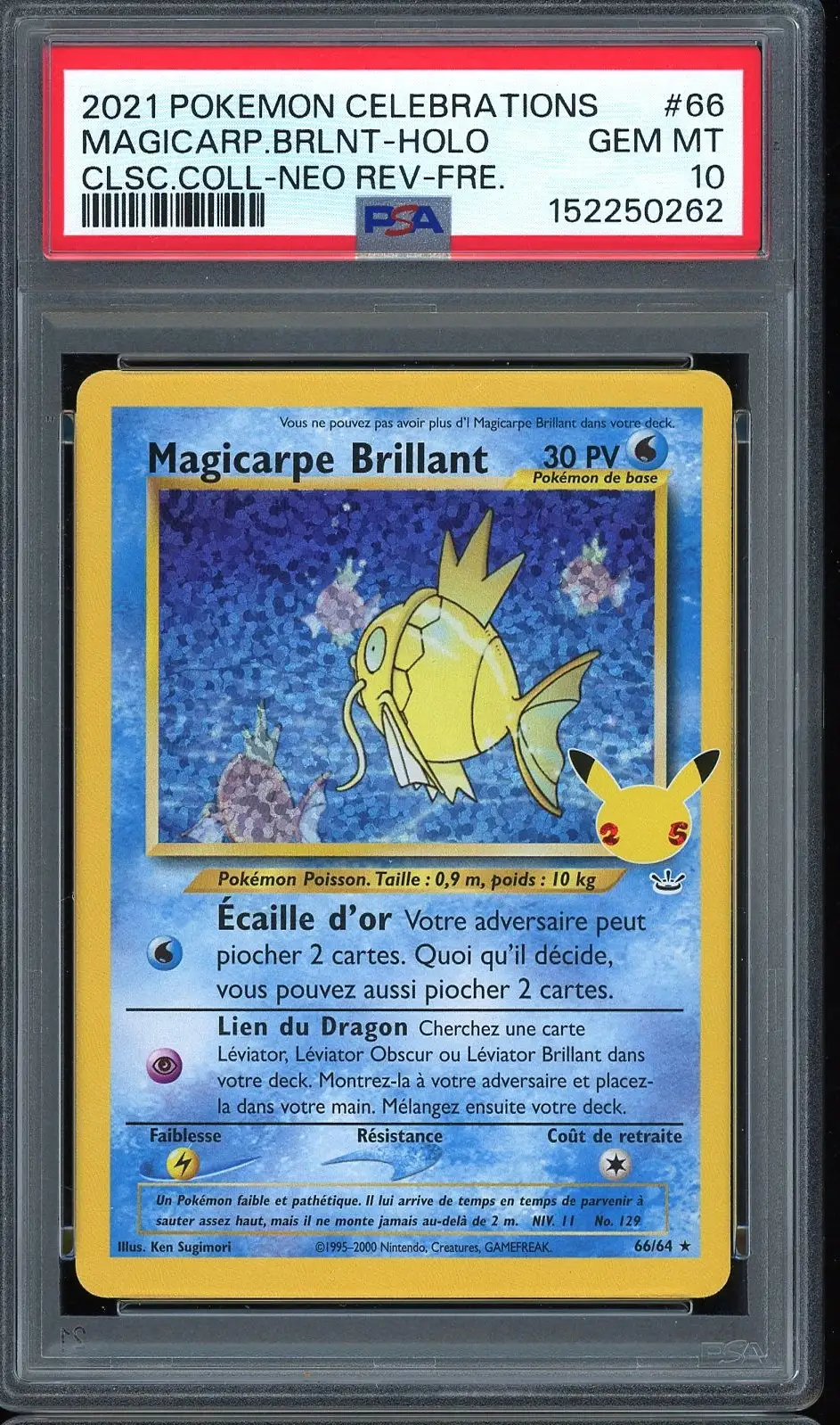 PSA 10 Magicarpe Brillant