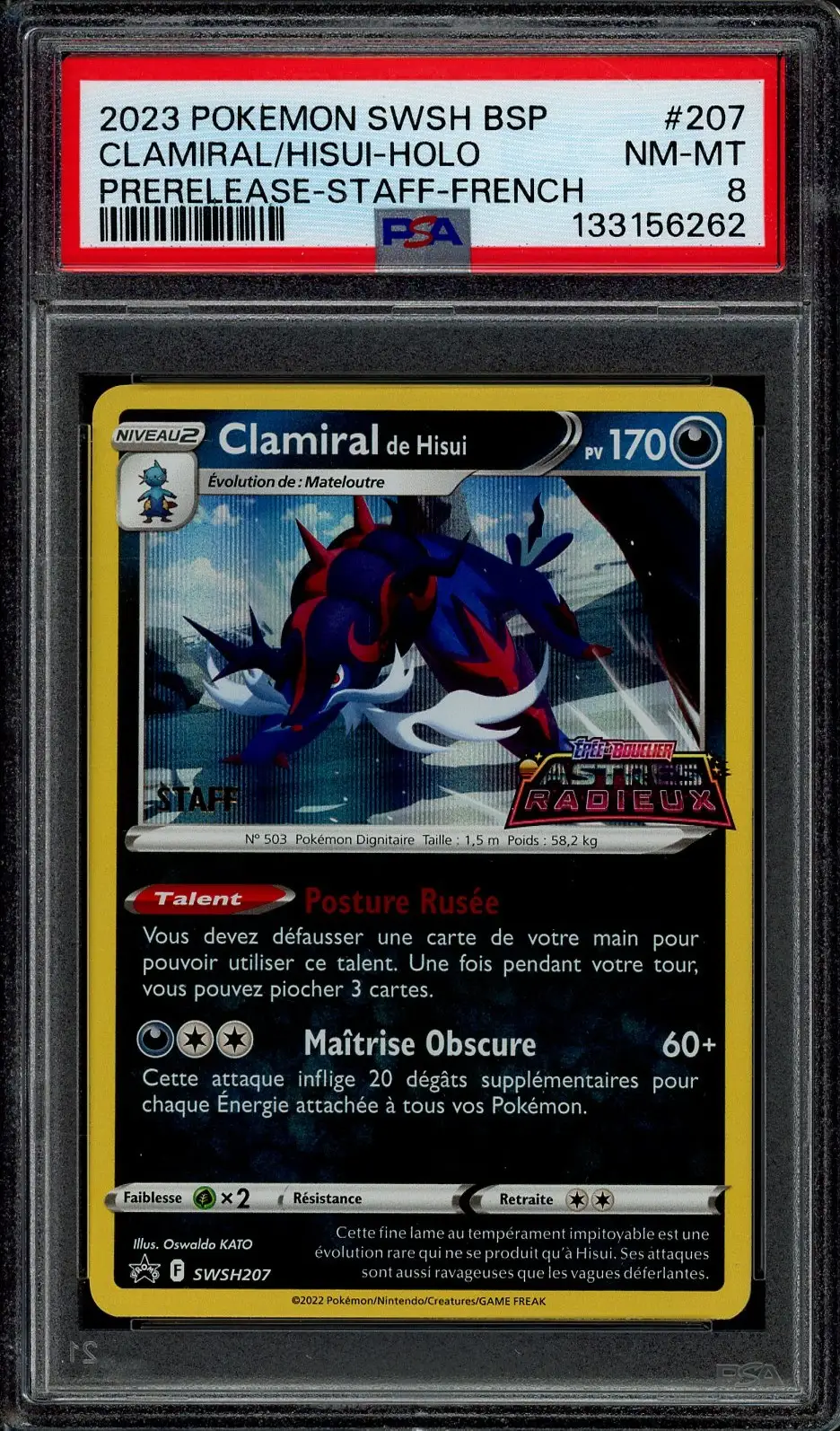 PSA 8 Clamiral de Hisui
