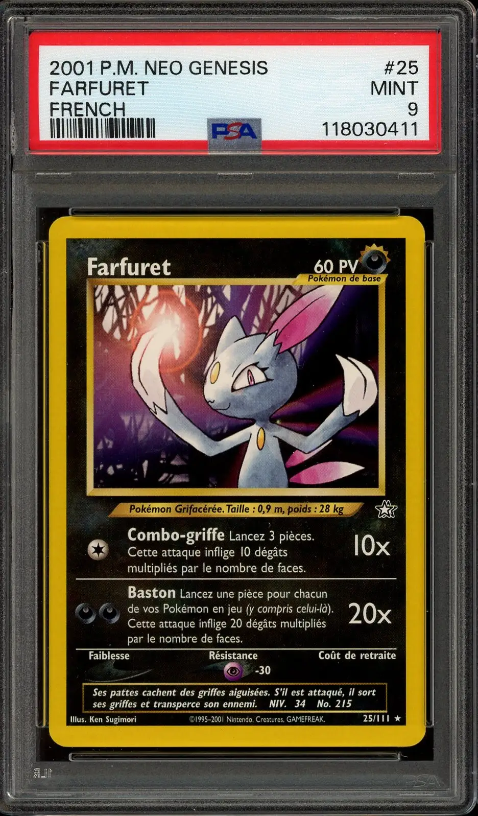 PSA 9 Farfuret