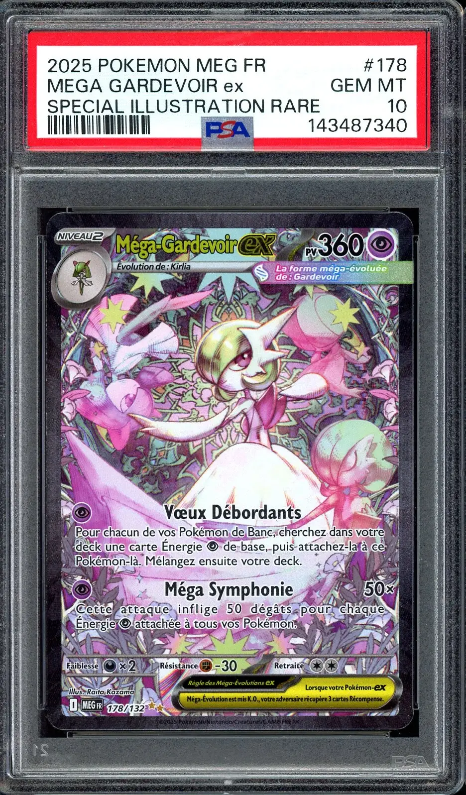 PSA 10 Méga-Gardevoir Ex