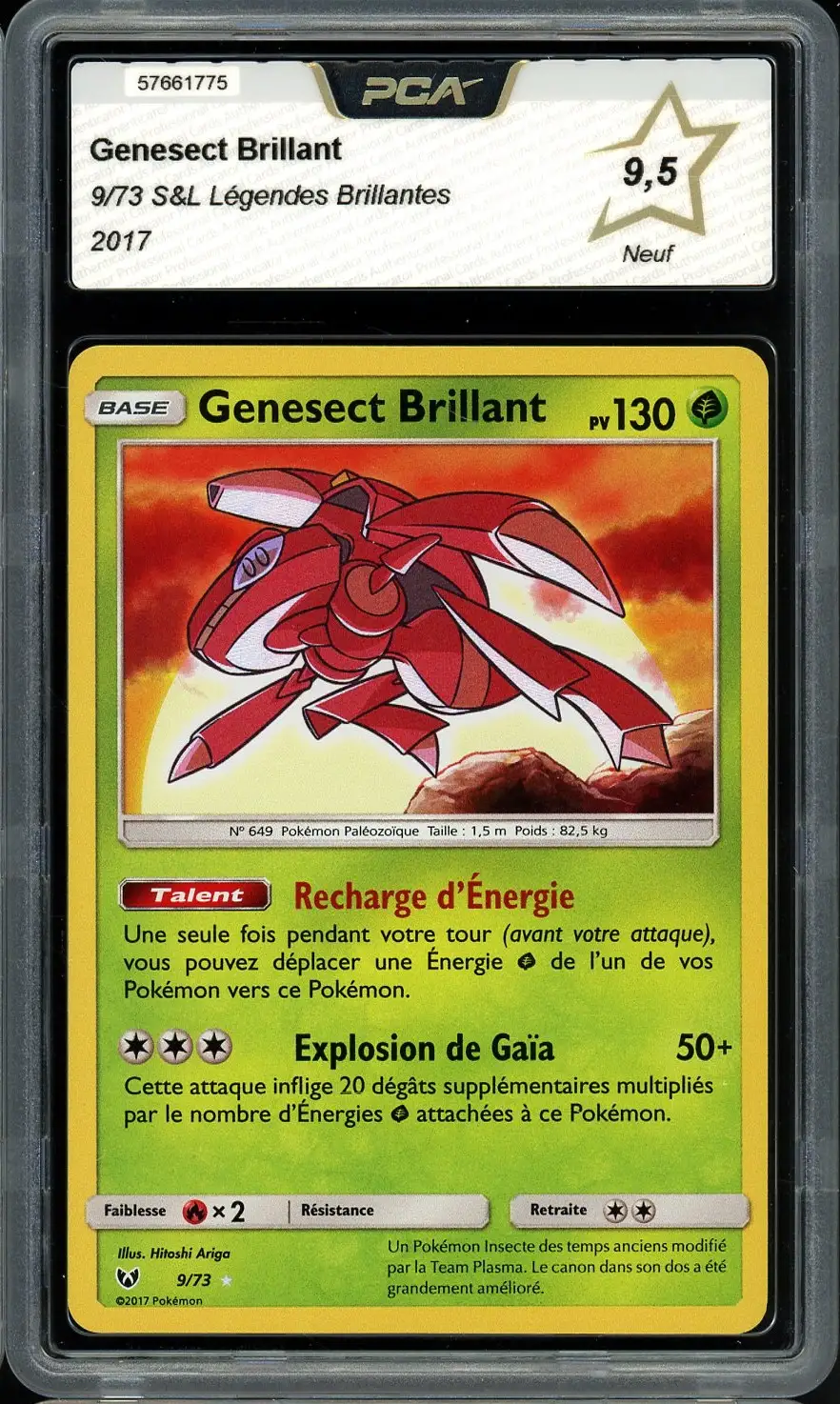 PCA 9.5 Genesect Brillant