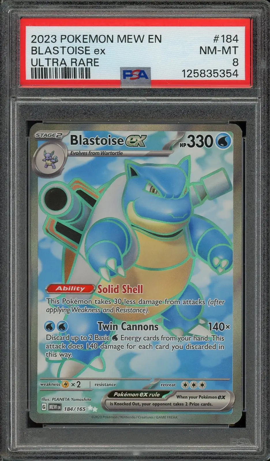 PSA 8 Blastoise Ex