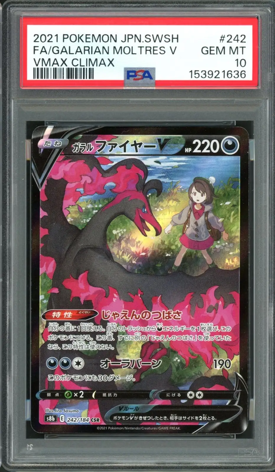 PSA 10 Galarian Moltres V