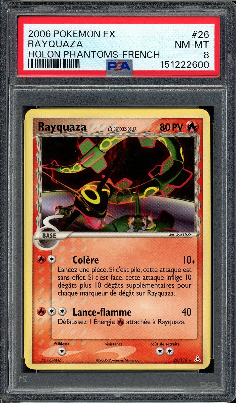 PSA 8 Rayquaza δ Espèces Delta