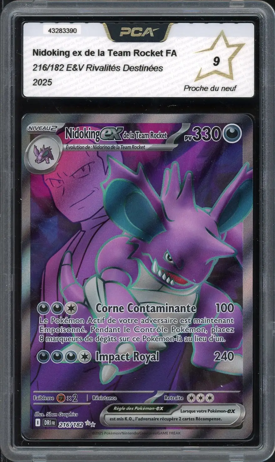 PCA 9 Nidoking Ex de la Team Rocket