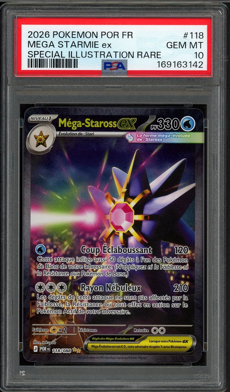 PSA 10 Méga-Staross Ex