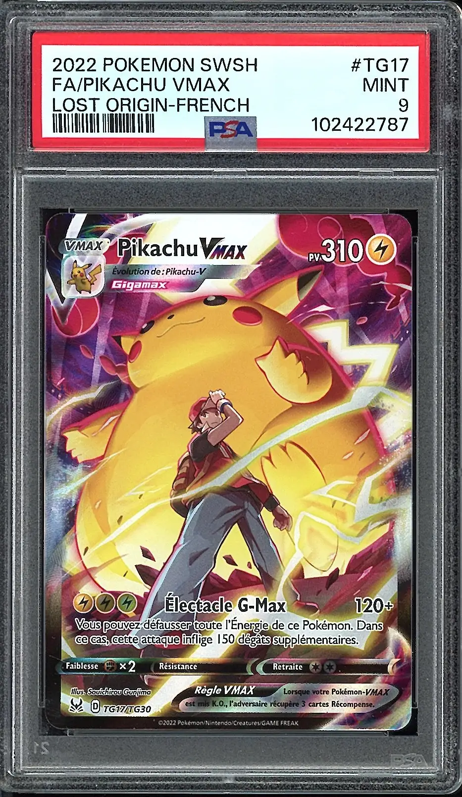 PSA 9 Pikachu VMax