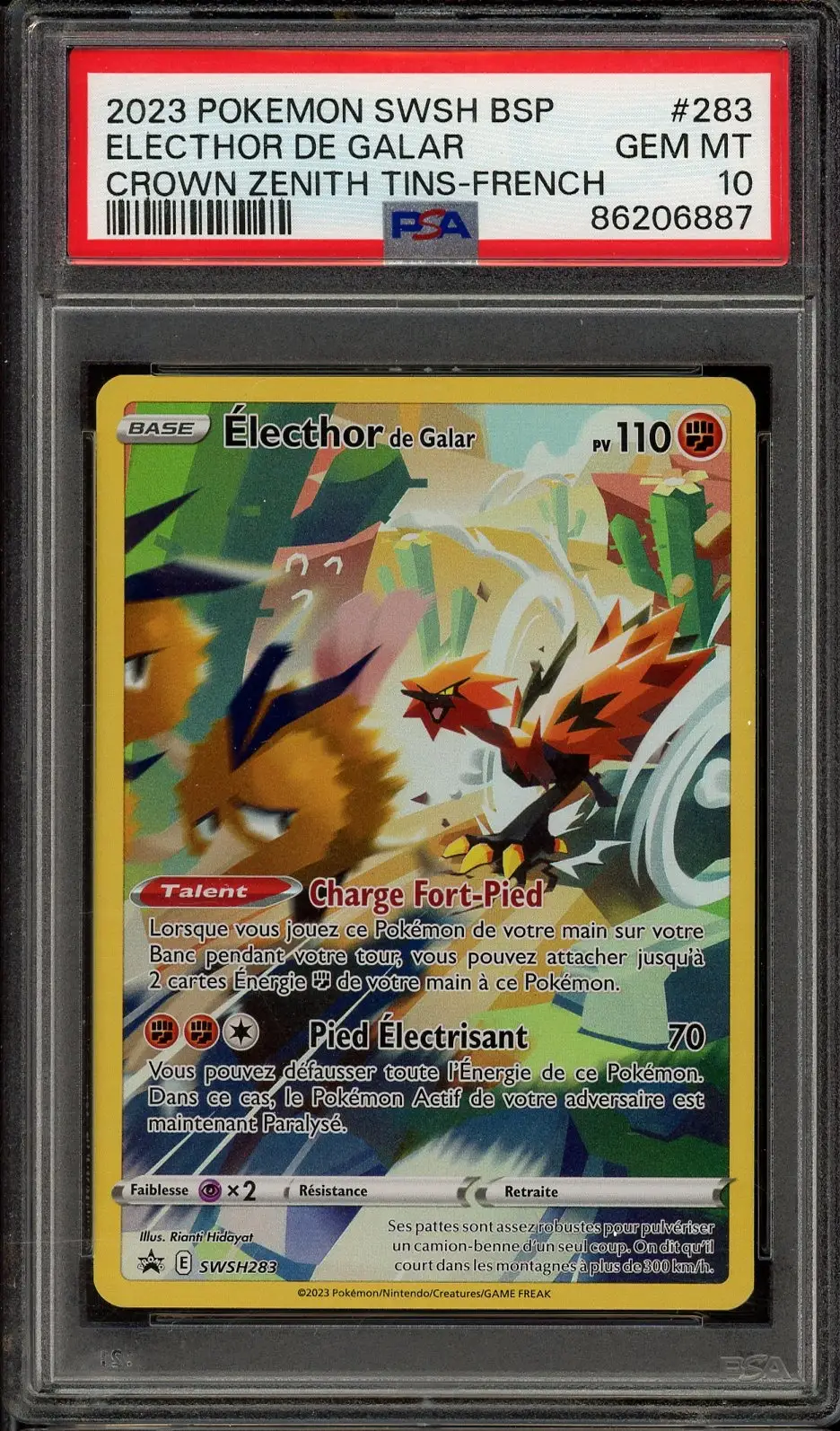 PSA 10 Electhor de Galar