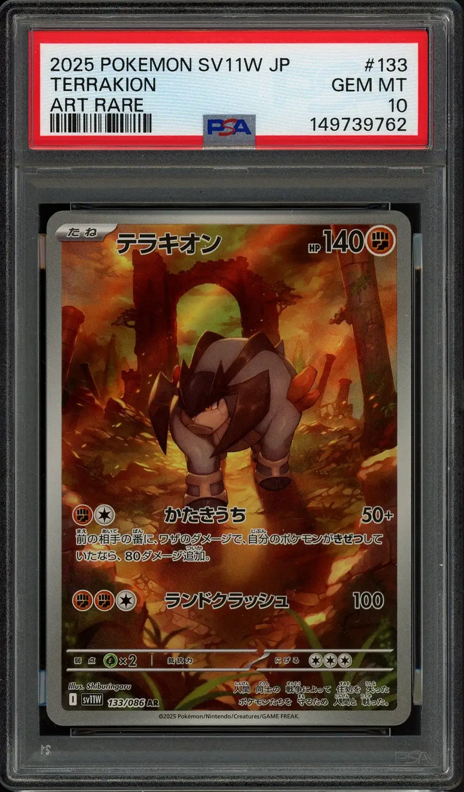PSA 10 Terrakion