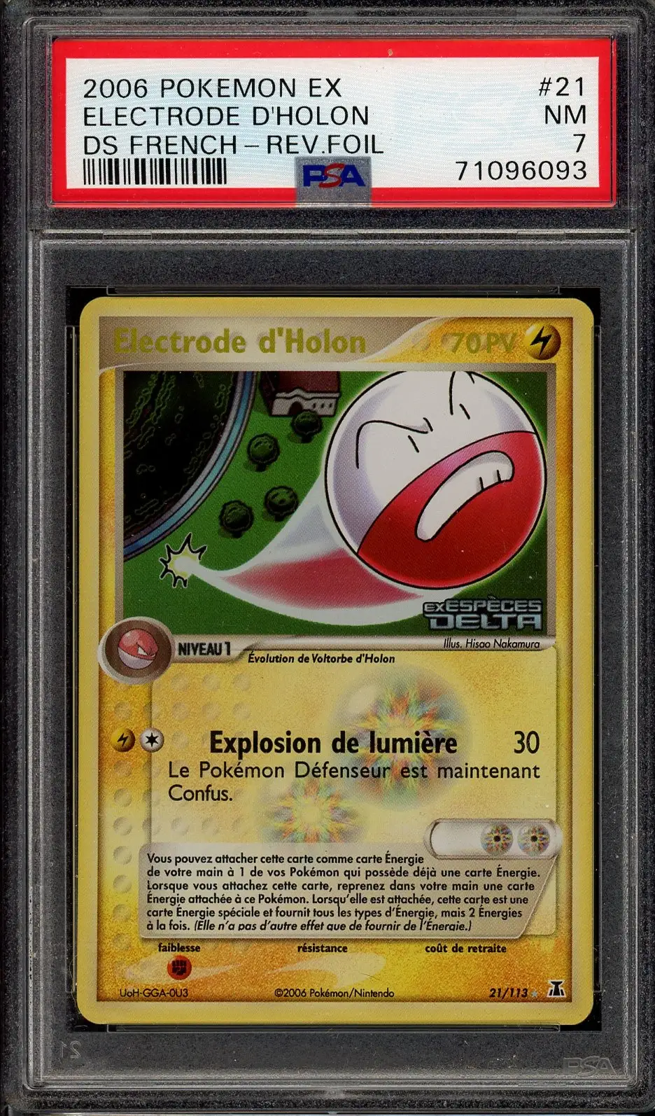 PSA 7 Electrode d'Holon Holo Reverse