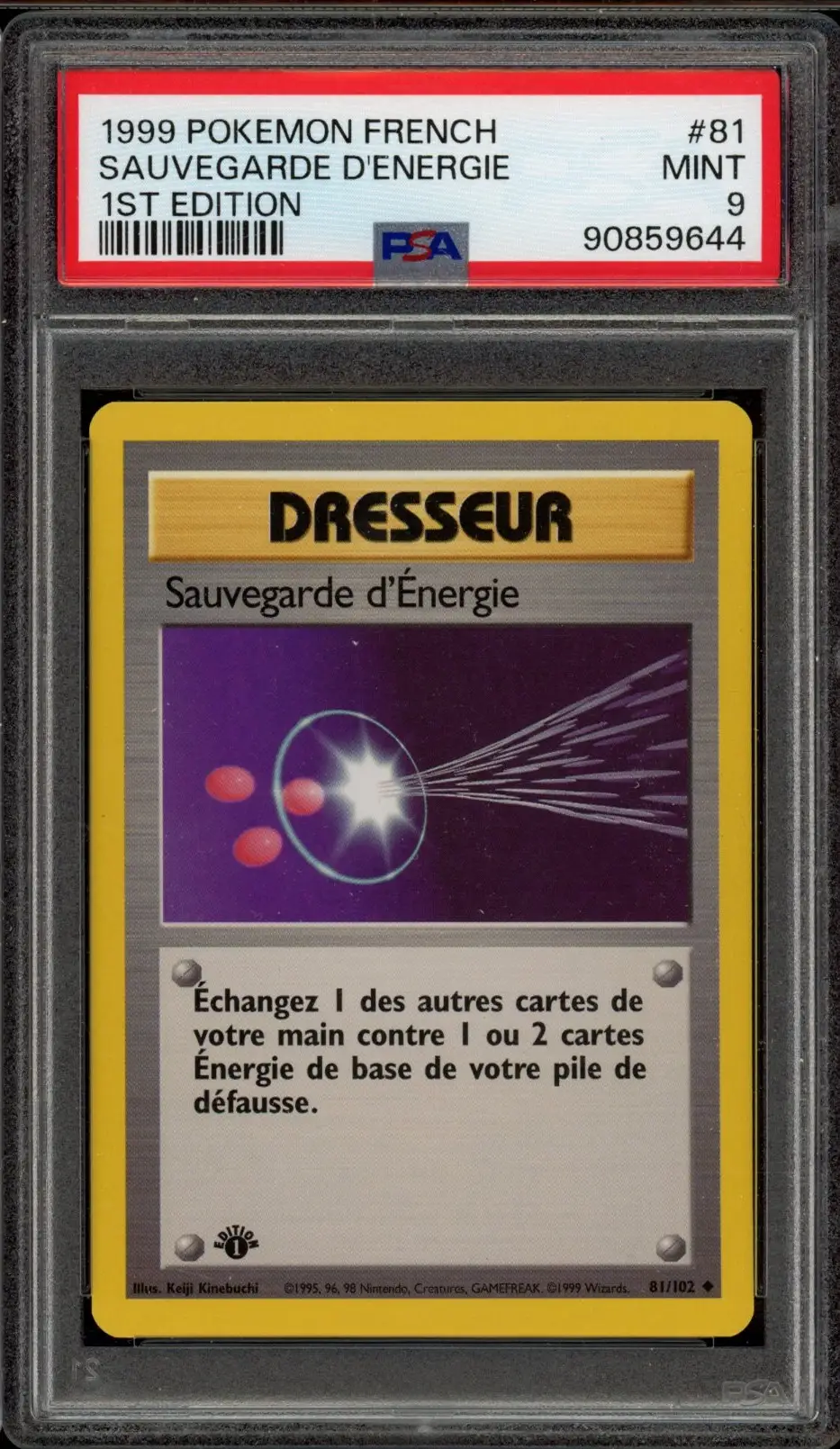 PSA 9 Sauvegarde d'Energie