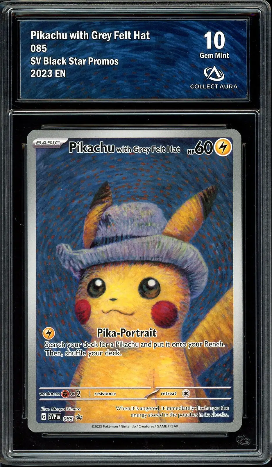 CA 10 Pikachu with Grey Felt Hat