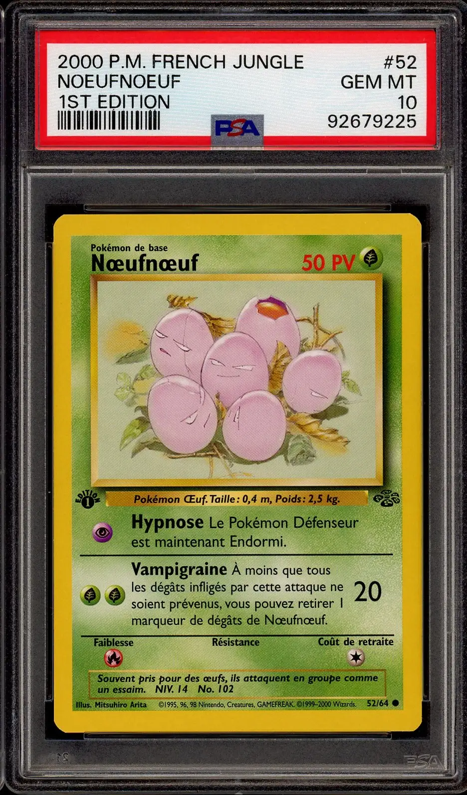 PSA 10 Noeufnoeuf