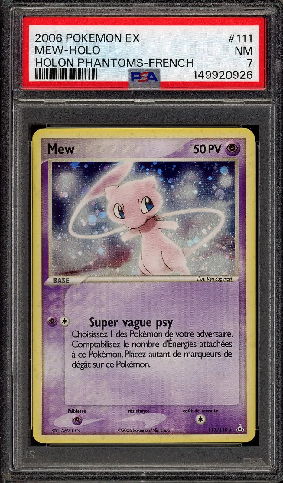 PSA 7 Mew Holo