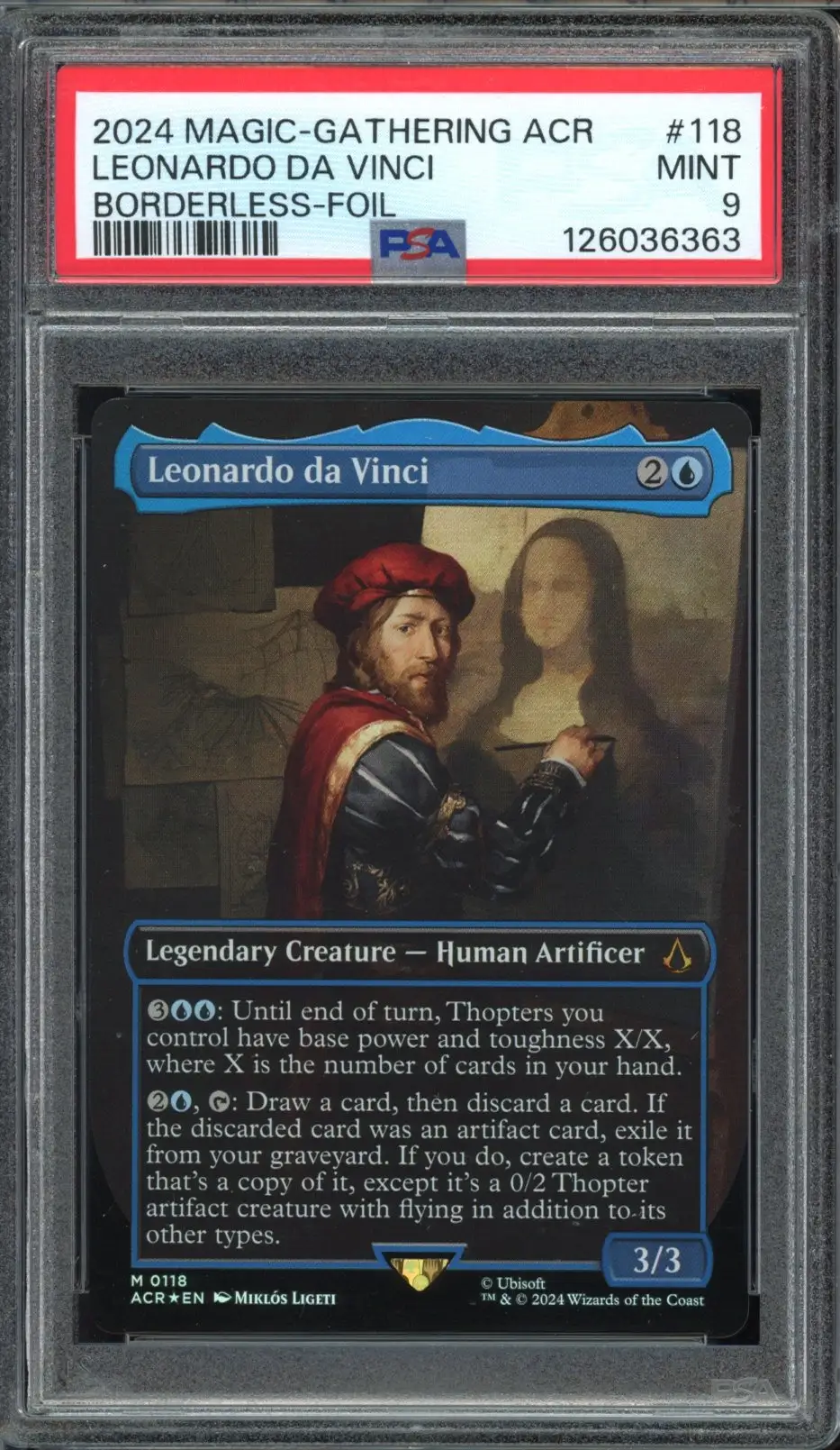 PSA 9 Leonardo da Vinci Foil